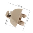 thumbnail image 2 of FOMIYES 2Ud Gancho Para Visor Solar En Auto Moderno Color Beige, 2 of 7