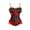 Watermelon Red, variant on ICHUANYI Women's Stylish Patchwork Bandage Gothic Solid Perspective Stylish Shapewear Top Fashion 2024