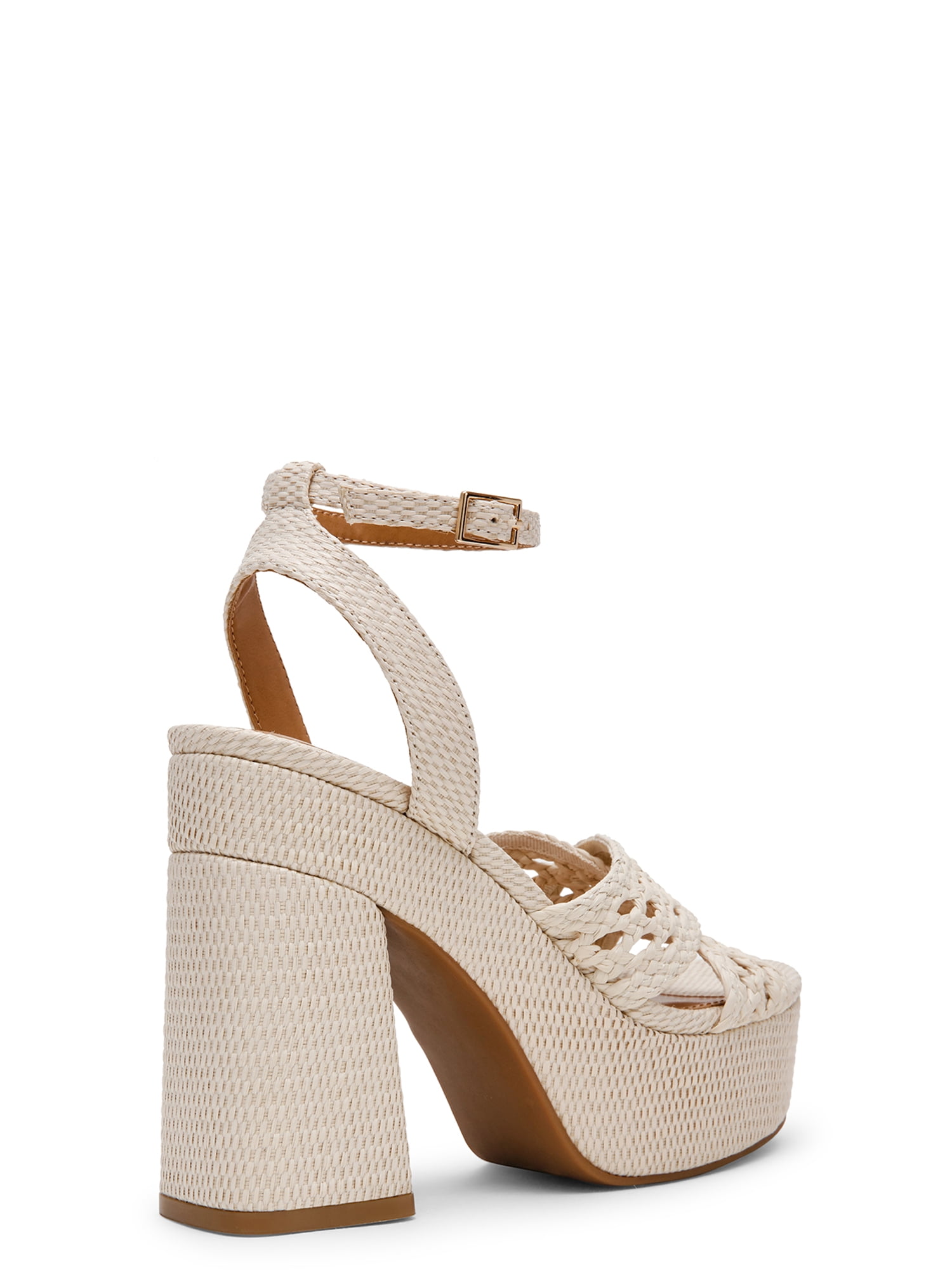 DV Dolce Vita Women's Whishora Platform Block Heel Sandal with Ankle Strap