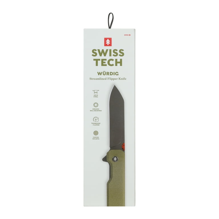 Solo G3 swisspoint① Swiss Tech Multi Tool Knife 12-in-1 with Stainless Steel Drop