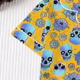 thumbnail image 6 of WOYY Girls Halloween Pajamas Short Sleeve Button Down Top Shorts Sleepwear Set, Sizes 3-14, 6 of 8