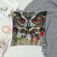 thumbnail image 2 of Orinice Owl Graphic Decorative Cushion Throw Pillow Cover Short Plush Zipper Closure 1PC 20x20in, 2 of 5