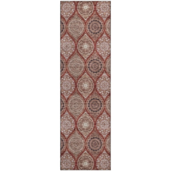 Dalyn Rugs Premium Machine Washable Mayfield AMF976 Paprika 2'3" x 7'6" Runner Rug