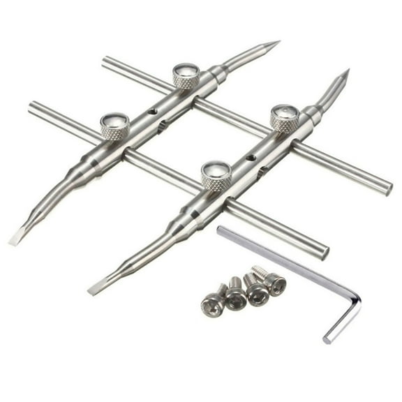 Antimagnetic Stainless Steel Lens Spanner Wrench Adjustable Opening, Removal Tool, Camera Lens Repair