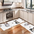 thumbnail image 3 of Kitchen Rugs Sets Of 2,Cartoon Corgi Dog and Footprints Anti Fatigue Kitchen Mat Rugs Non Slip Washable,Decorative Kitchen Floor Mats for Kitchen,Sink,Laundry,17"X47", 3 of 5