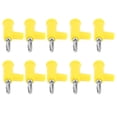 thumbnail image 1 of Stackable 10pcs Stackable Banana Plug 4mm/0.2in Solderless Brass Standard Size Stackable Banana Connector for Security Accessories, 1 of 7