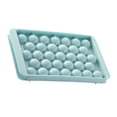 thumbnail image 4 of 33 Grid Ice Cube Tray Easy Release Flexible Ice Cube Mold with Lid for Cocktail Freezer Blue, 4 of 6