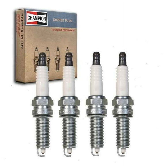 4 pc Champion Copper Plus Spark Plugs compatible with Hyundai Elantra GT 1.8L 2.0L L4 2013-2019