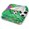 thumbnail image 4 of Soccer Blanket - Soccer Blankets Soccer Gifts for Adult and Kids Plush Soccer Blanket for Couch Bed Sofa Home Decor 40"X50", 4 of 5