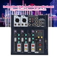 thumbnail image 4 of 4 Channel Stage Mixer, USB Mixer, F4-USB Stage Mixer Portable For Home US Plug 110V, 4 of 8
