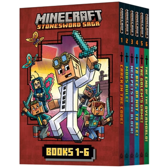 Pre-Owned Minecraft Stonesword Saga Chapter Book Boxed Set (Minecraft Stonesword Saga) (Hardcover) by Nick Eliopulos