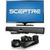SCEPTRE X405BV-FHDR 40" LED Class 1080P HDTV with Home Theater System or Sound Bar and Optional Accessories