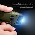 thumbnail image 3 of Soidarity Linterna con energía solar Manivela de carga Noche Ciclismo Equitación Camping Senderismo Pesca Espeleología Antorcha de emergencia Estufas de camping Amarillo Soidarity OD029515-03, 3 of 6