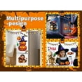 thumbnail image 3 of Halloween Window Clings - Vintage Style Removable Double-Sided Static Decals for DIY Party Decor Featuring Evil Ghost, Pumpkin, Bat | Reusable for Windows, Glass, Doors as Home Decor, 3 of 12