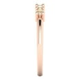 thumbnail image 4 of 0.4 ct Brilliant Round Cut Natural Morganite 18K Rose Gold Stackable Band SZ 10.75, 4 of 6