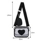 thumbnail image 3 of Bolsa bandolera de PVC transparente Love Fashion Shoulder Bag con Bolsa pequeño (negro) Likrtyny  Para Estrenar, 3 of 9