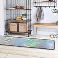 thumbnail image 7 of Kitchen Rugs and Mats Non-Skid Washable Runner Rugs Rainbow Marble Colorful Art Long 72x24 inch for Floor Cushioned Hallway Entryway Indoor 2x6, 7 of 7