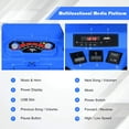 thumbnail image 7 of Infans 12V Kids 4-Wheeler ATV Quad Ride On Car w/ LED Light & Music Navy, 7 of 7