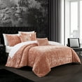 thumbnail image 2 of Giuliana 5 Piece Comforter Set Crinkle Crushed Velvet Bedding, 2 of 8