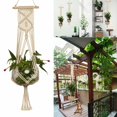 thumbnail image 4 of 2 Pack 41 Inches Macrame Plant Hanger Flower Pot Plant Holder for Indoor Outdoor Decorations  Large, 4 of 5