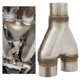 thumbnail image 4 of Puntas de Tomo de Escape de Acero inoxidable en forma de y, 1 Entrada, 2 Salidas, Conector Adaptador de Punta de Extreme de Silenciador Universal para de Escape de, 4 of 7