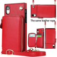 thumbnail image 2 of Funda tipo cartera para iPhone XR con tarjetero y correa para el hombro para mujer, 2 of 5