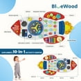 thumbnail image 3 of Buballino Rocket Activity Wall Busy Board: Sensory - Rich Fun & Early Learning Toy for Kids, 3 of 6