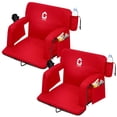 thumbnail image 1 of QinaQin Ensemble de 2 Chaises de Stade Portatives Inclinables avec Dossier Rembourré et Accoudoirs Réglables, 1 of 7