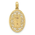 thumbnail image 4 of Finest Gold 14K Two-Tone Our Lady of Guadalupe Pendant, 4 of 4