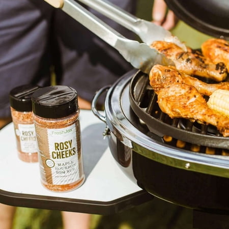 FRESHJAX ROSY CHEEKS ORGANIC MAPLE BOURBON BBQ RUB, 5.2 OZ