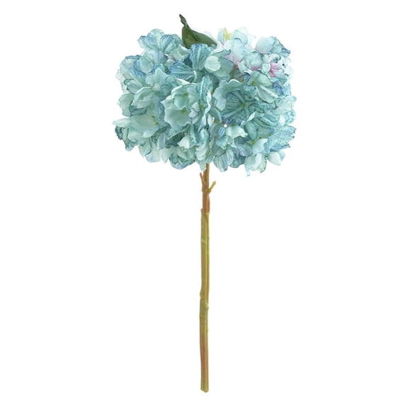 Qocolcyl Artificial Hydrangea Flowers,Single Large Fake Silk Hydrangea Flower with Stems Realistic Faux Hydrangeas Decorations for Wedding Table Centerpieces Vase Home Fall Decor
