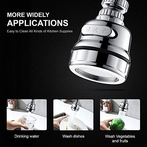 360� Rotatable Faucet Sprayer Head for Tap EIGSO Movable Kitchen Sink Aerator 