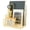 White#27🌈, variant on Wrought Iron Metal Book Stand | 3-Tier Desktop Organizer Letter Sorter | Gold-Plated Sturdy File Holder, Large Capacity Storage Rack for Office, Home, Mail, Documents, Magazines, Dark Gray
