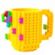 thumbnail image 3 of Taza De Ladrillo Incorporada, Taza De Café Novedad Divertida Compatible Con Lego, Taza De Bloques De Construcción Diy Creativa-Amarillo. Afortunado Sencillez, 3 of 5