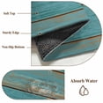 thumbnail image 6 of Round Rugs 5Ft, Teal Wood Grain Round Area Rug Washable Indoor Throw Carpet, Farmhouse Vintage Wooden Rustic Soft Non Slip Circle Rug for Cabinet Bathroom Home Decor Aesthetic, 6 of 8