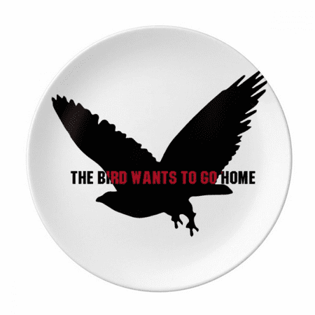 

The Bird Wants To Go Home Plate Decorative Porcelain Salver Tableware Dinner Dish