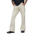 thumbnail image 2 of Men Flared Trousers Wide Leg Casual Pants Retro Seventies Style Outfit Comfortable Relaxed Fit Everyday Wear Comfortable Sweatpants for Men Relaxed Fit Pant, 2 of 7