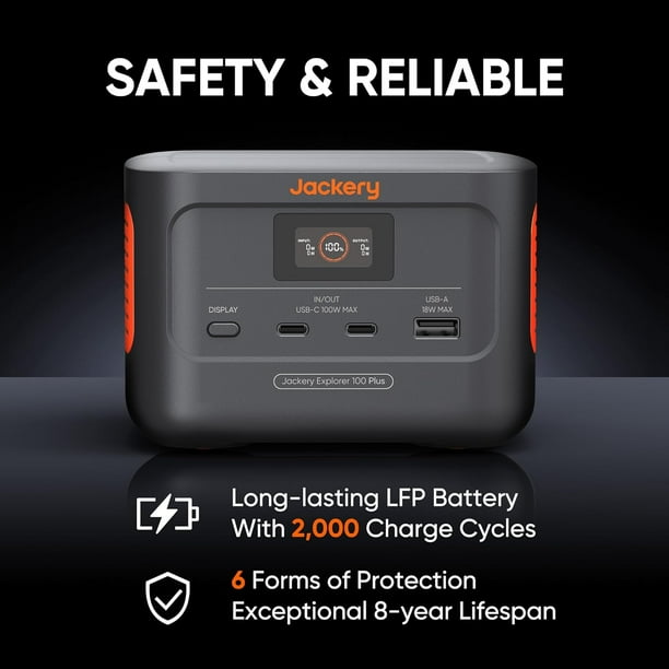 Jackery Explorer 100 Plus - 128W Mobile AC Power Supply