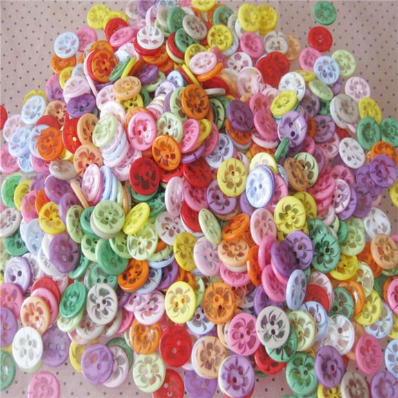 AURARMLET 300pcs Multicolor Knitting Buttons for Sewing, Crafts, Scrapbooking, Projects, and Home Decor Accessories