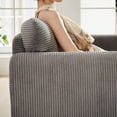 thumbnail image 4 of 33"Corduroy Fabric Single Sofa, Modern Lounge Chairs Single Sofa with Support Pillow , for Apartment, Office, Living Room & Bedroom, 4 of 8