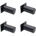 thumbnail image 1 of Juego de 4 patas de muebles ajustables negro mate 38x80mm patas de gabinete de aluminio de aleación para gabinete de mesa de café, sofá Sup Feliz Sencillez, 1 of 4