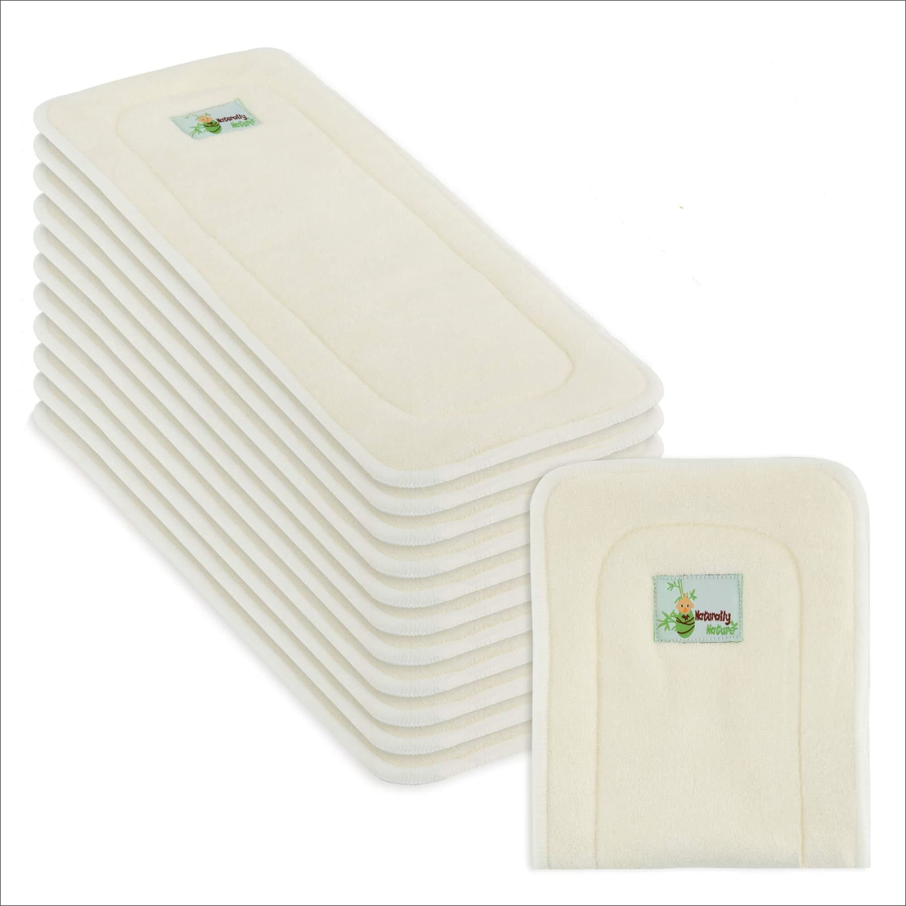 Pro 5 Layers Reusable Baby Bamboo Diapers Inserts Boosters Nappy Liners Mat Pads 