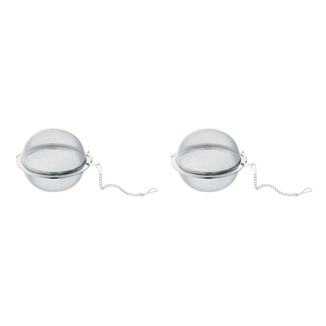 Billuyoard Accesorios de filtro de colador de infusor de té de acero inoxidable de malla fina 2 6.8 cm 2piezas