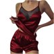 thumbnail image 1 of Traje de dormir sin mangas con cuello en V liso a la moda para mujer Fridja  nalpqowj49144, 1 of 7