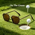 thumbnail image 3 of HBMYN Polarized Aviator Sunglasses for Men Square Retro Metal Frame Uv 400 Protection, 3 of 7