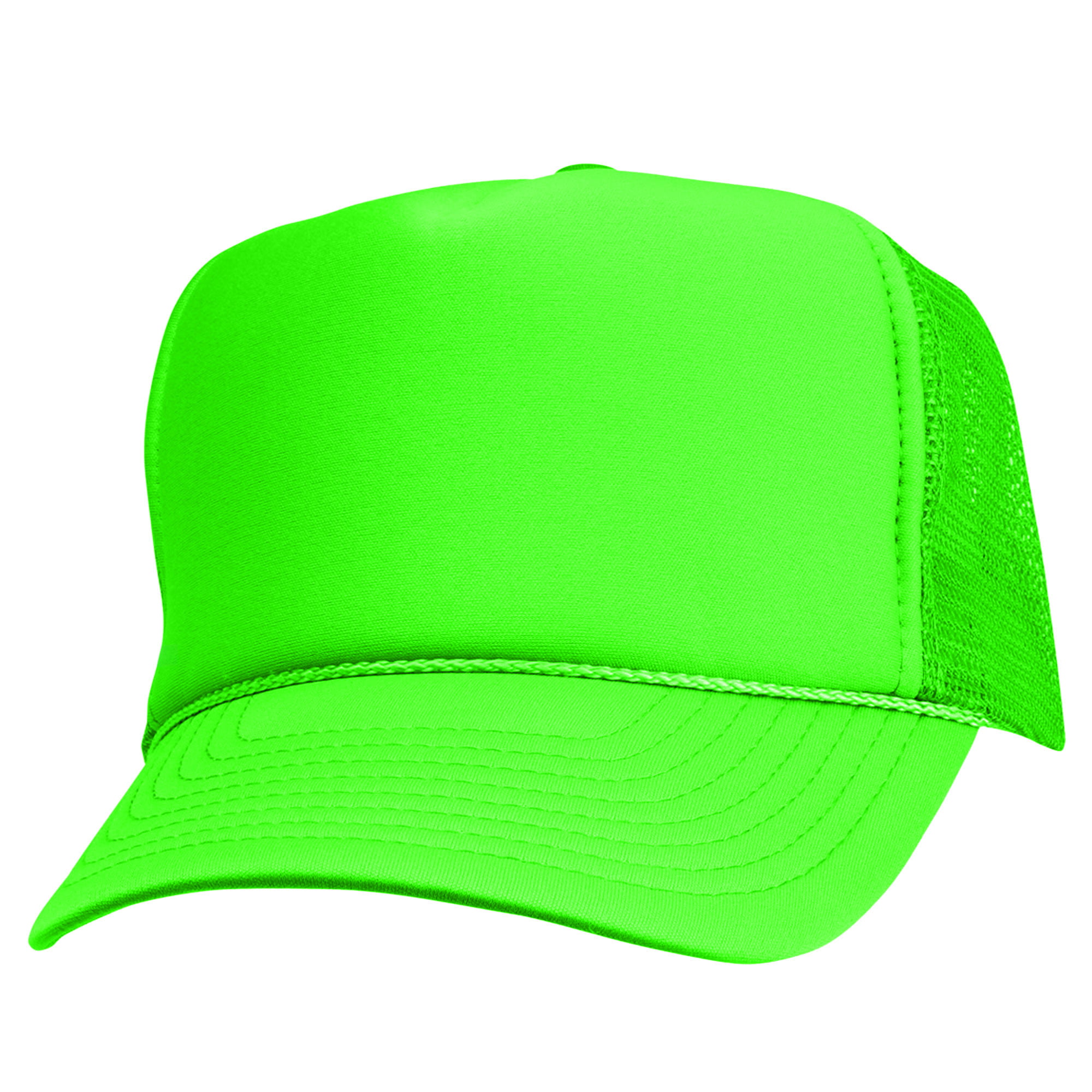 New Reflective Cap Safety Hat Neon Running Biker High Visibility Neon Lime Cap 