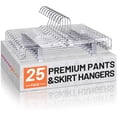 thumbnail image 1 of Perchas para Pantalones con Pinzas House Day Transparentes 14 Pulgadas Paquete de 25, 1 of 8