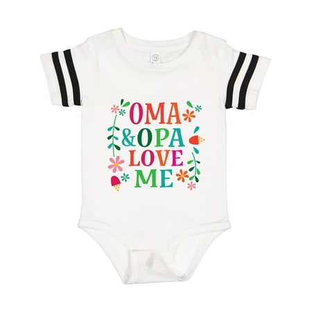 

Inktastic Oma and Opa Love Me Gift Baby Girl Bodysuit
