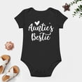 thumbnail image 4 of Auntie's Bestie Baby Bodysuit Funny Infant Outfit Cute Newborn Clothes Boy Girl Clothing Black-style 6months, 4 of 7