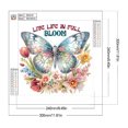 thumbnail image 2 of Pintura de diamante 5D DIY, kit de flor de mariposa con forma especial parcial, 30x30cm, 2 of 9